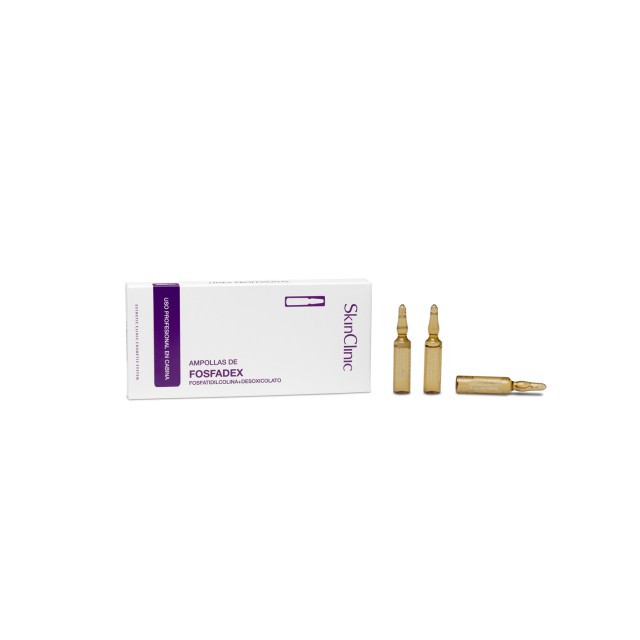 Cellulite care ampoules with Deoxycholate and Phosphatidylcholine.